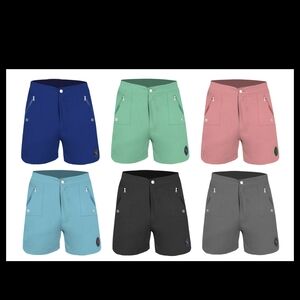 Men's Hybrid Shorts in Blue, Green, and Pink